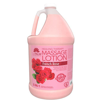 Lapalm - Healing Therapy Massage Lotion FRENCH ROSE 1 Gallon