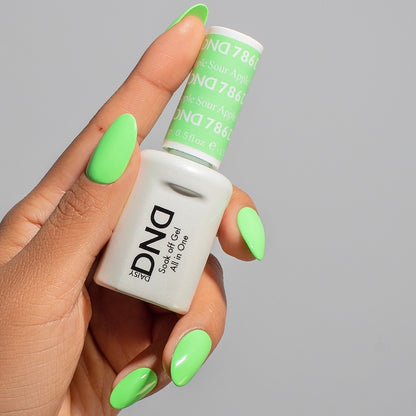 DND Duo Soak Off Gel & Nail Polish - Sour Apple #786