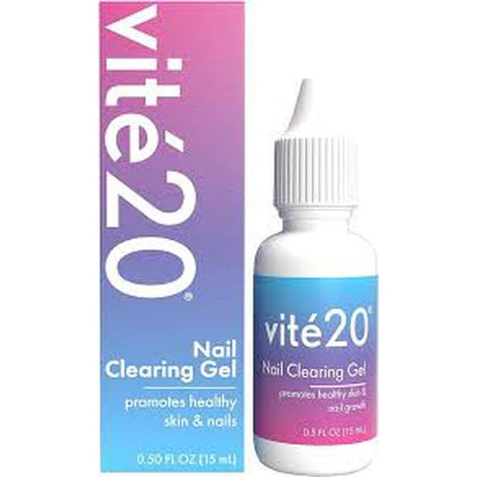 Vite20 - Gel limpiador de uñas antimicótico - 0.5oz