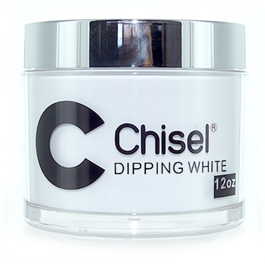 Chisel Nail Art Dipping/Acrylic 2in1 Powder Refill size 12oz - DIPPING WHITE