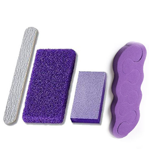 DND Disposable Pedicure Kit | Sanitary & Ready To Use - 10pk (Purple)