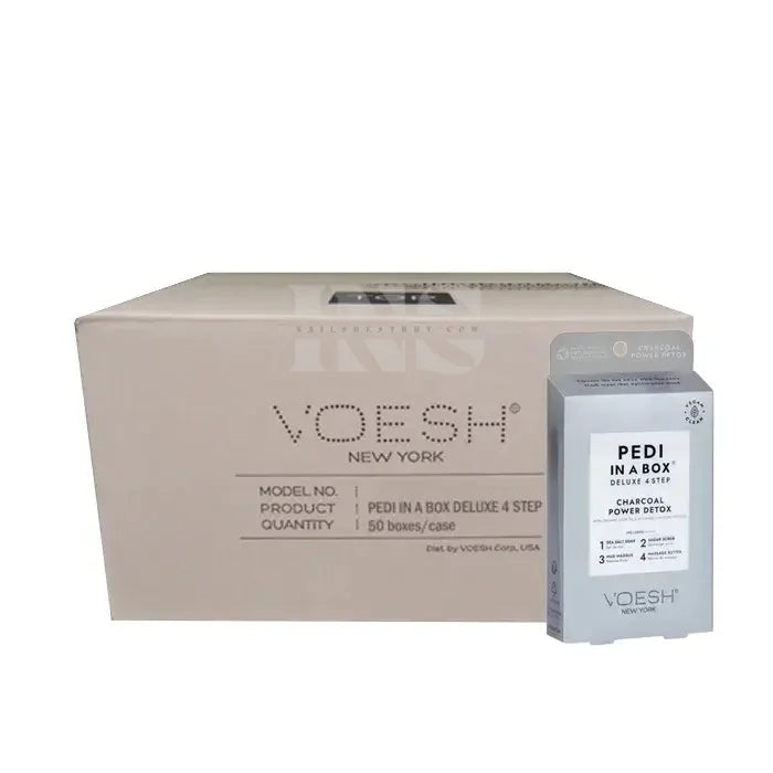 VOESH Pedicura Deluxe En Caja 4 En 1 (Estuche 50 paquetes) - Recarga de Vitaminas 