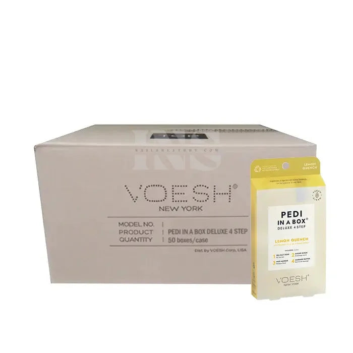 VOESH Pedicura Deluxe En Caja 4 En 1 (Estuche 50 paquetes) - Recarga de Vitaminas 