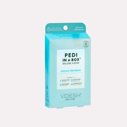 VOESH Deluxe Pedicure In A Box 4 In 1 (Case 50 packs) - Ocean Refresh