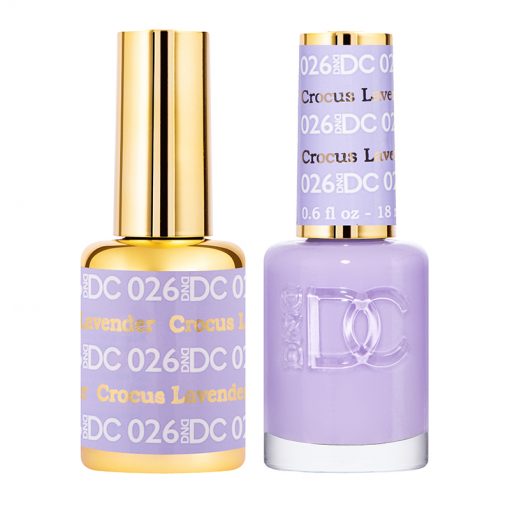 Bộ đôi sơn móng tay gel DND DC - Crocus Lavender