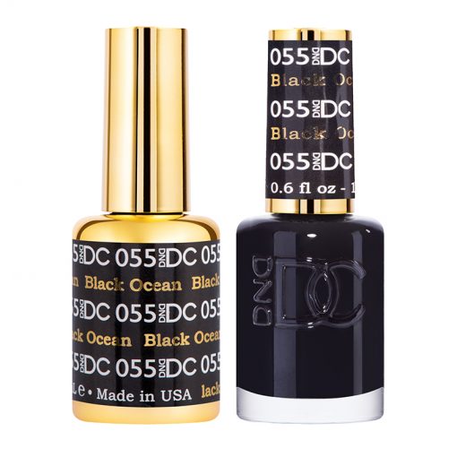 DND DC Gel Nail Polish Duo 055 - Black Ocean