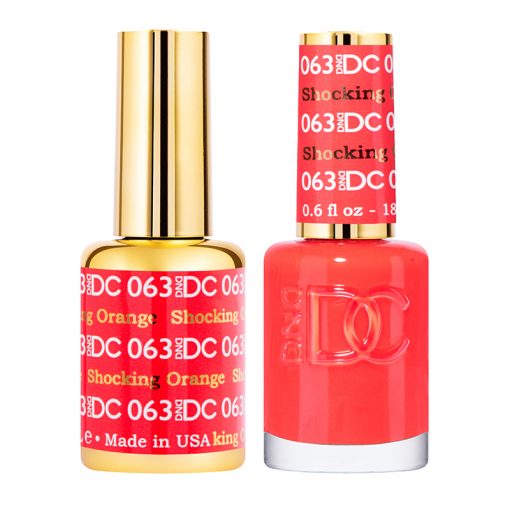 DND DC Gel Nail Polish Duo 063 - Shocking Orange