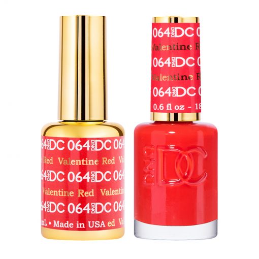 Sơn móng tay gel DND DC Duo 064 - Đỏ Valentine