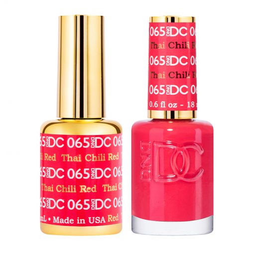 DND DC Gel Nail Polish Duo 065 - Thai Chilli Red