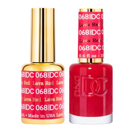 DND DC Gel Nail Polish Duo 068 - Lava Red