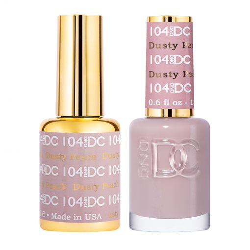 Sơn móng tay gel DND DC Duo 104 - Dusty Peach