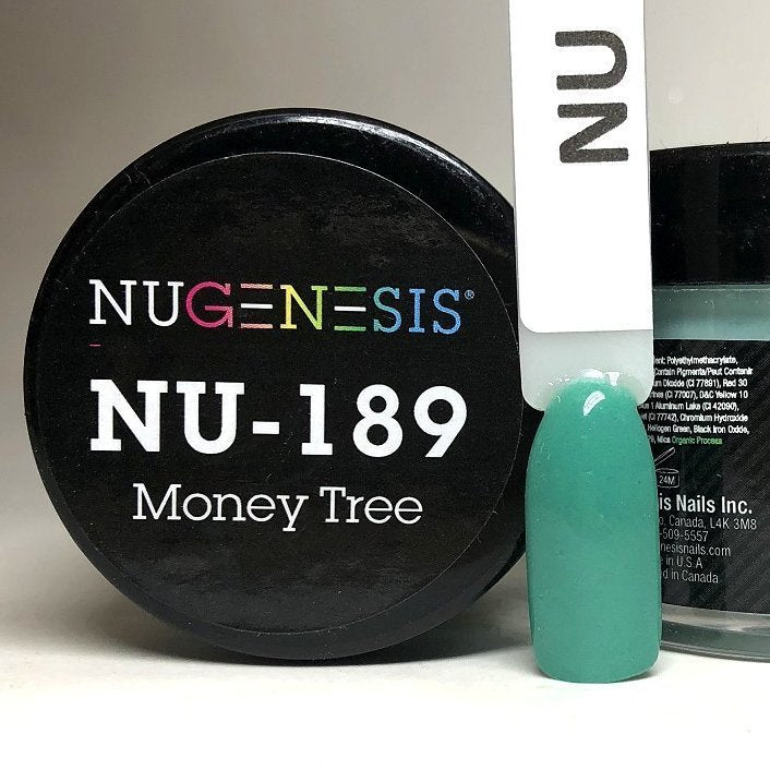 NuGenesis Colores en polvo para inmersión de uñas, frasco de 2 oz/43 g (NU187 - 220) 