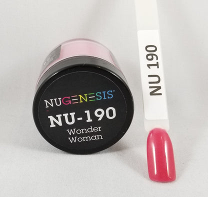NuGenesis Colores en polvo para inmersión de uñas, frasco de 2 oz/43 g (NU187 - 220) 