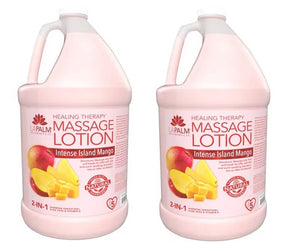 LAPALM PRODUCT Healing Therapy Massage Lotion - Intense Island Mango - 2 gallons