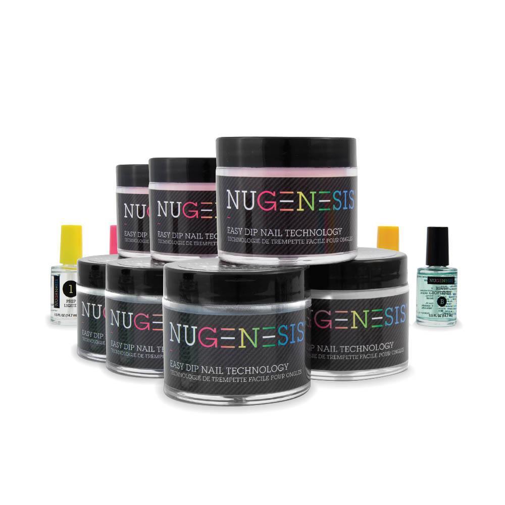 NuGenesis Colores en polvo para inmersión de uñas, frasco de 2 oz/43 g (NU187 - 220) 