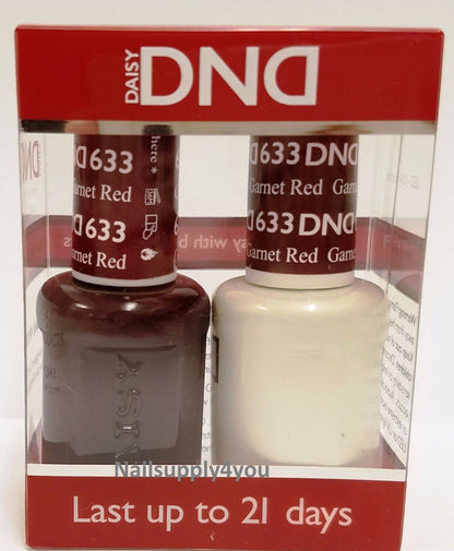 DND Matching Soak Off Gel and Nail Polish (#622 - #637)