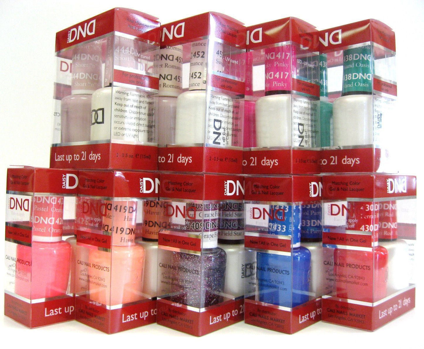 DND Duo - Soak Off GEL + MATCHING Nail Polish Colors SET - Choose Your Colors