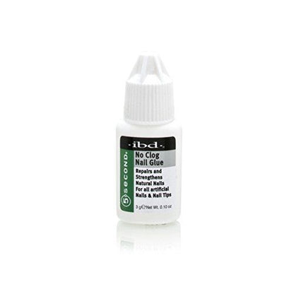 Pack of 2 - IBD 5 Second No Clog Nail Glue 3g/0.10oz
