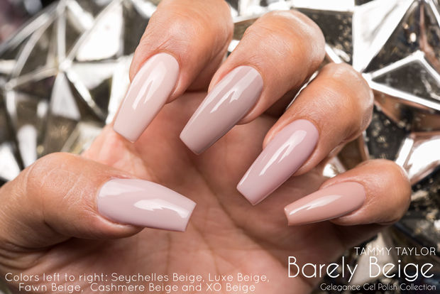 Tammy Taylor -Barely Beige Collection Soak off Gel color - 5 COLORS –  Four Seasons Beauty Supply