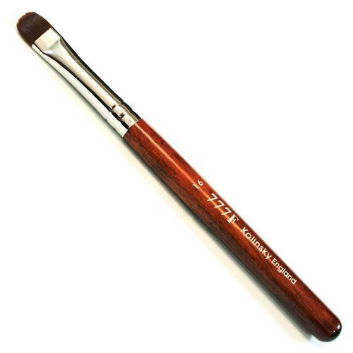 Manicure & Pedicure French Brush - 777F Red Wood Handle - size #16 (Pack of 2)