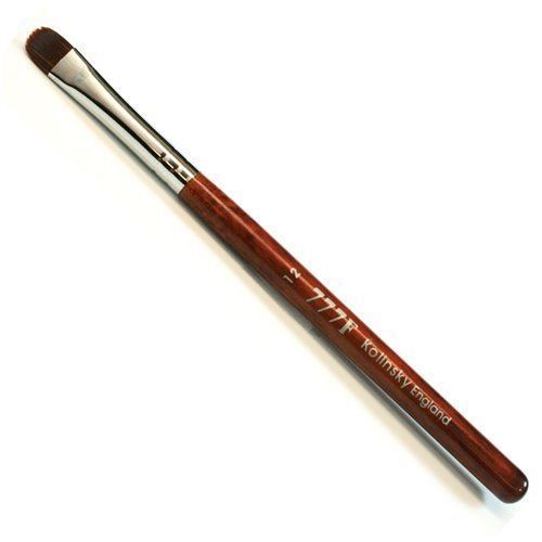 2 of Manicure & Pedicure French Brush - 777F Red Wood Handle size #12
