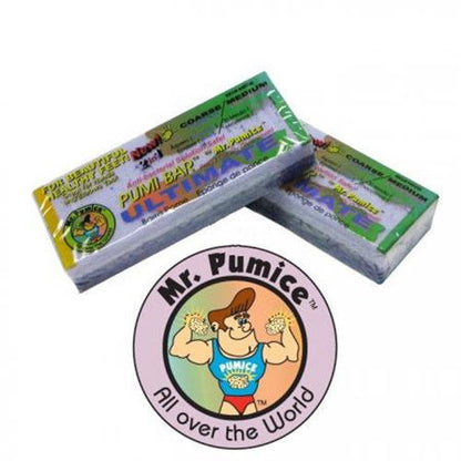 Mr. Pumice Bar - ULTIMATE 2 IN 1 (Púrpura extra GRUESA/Lavanda MEDIANA) 