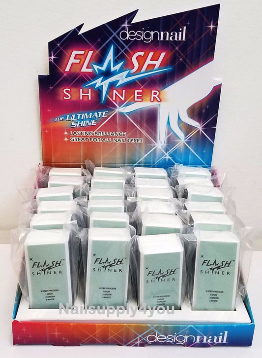 Nail Shiny Buffer - Design Nail Flash Shiner 3 vías - Buffer Block
