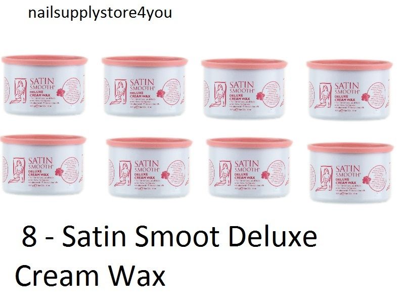 Pack of 8 Jar 14oz - Satin Smooth Deluxe Cram Wax Pot