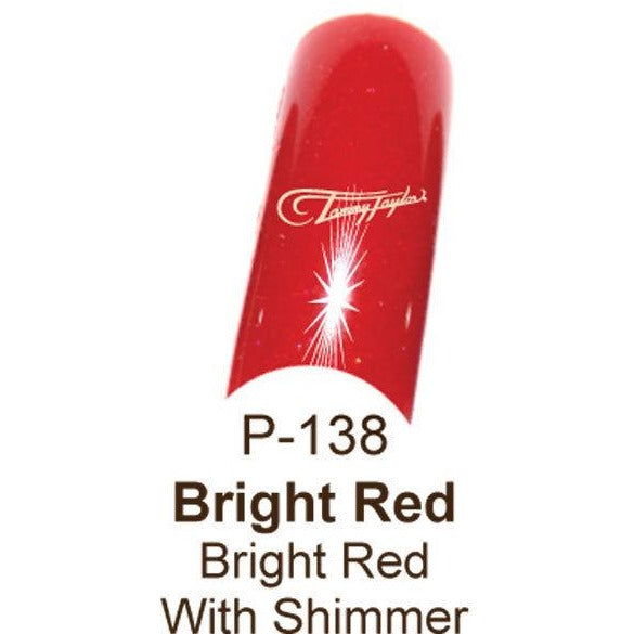 Bright red with shimmer
