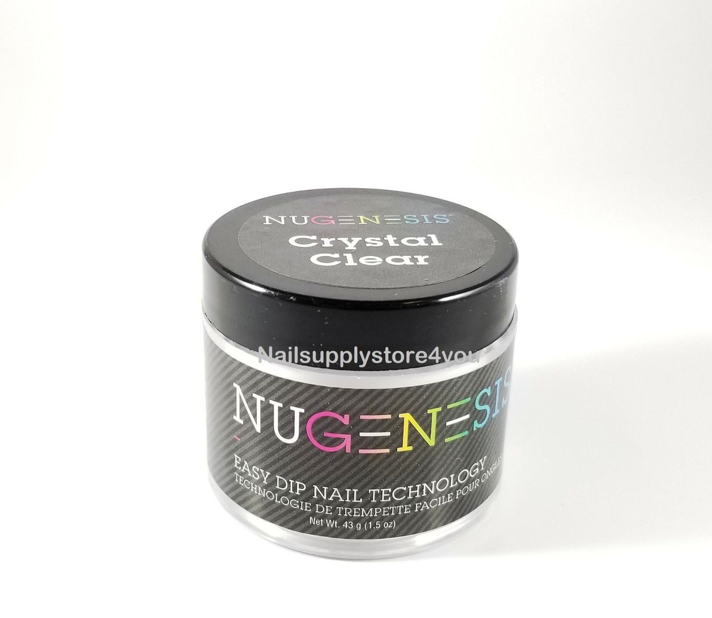 NuGenesis Nail Dipping Powder CRYSTAL CLEAR  1.5oz/4oz/16oz