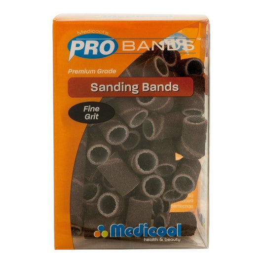 Medicool Sanding Bands FINE Grit Box/90pcs + Free Mandrel 3/32