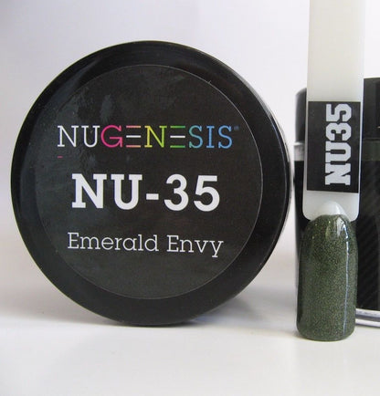 NuGenesis Manicura Nail Dipping Powder 2oz/43g frasco - (NU01 - 60) - Elija su color 