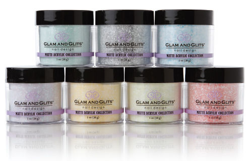Glam and Glits - MATTE Acrylic Color Powder For Manicure & Pedicure 1oz/Jar