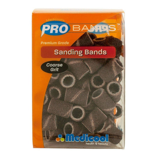 Medicool Sanding Bands COARSE Grit Box/90pcs + Free 1 Mandrel 3/32