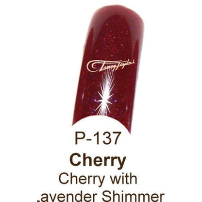 cherry with lavender shimmer