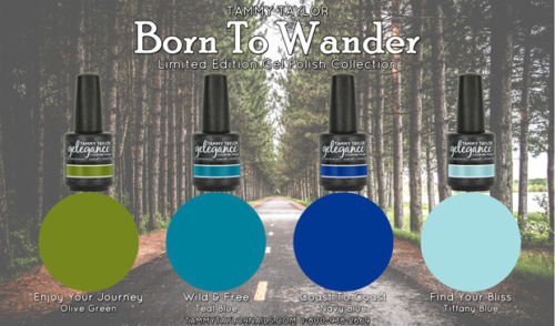 Tammy Taylor Nails -"BORN TO WANDER"  COLLECTION GEL POLISH COLORS