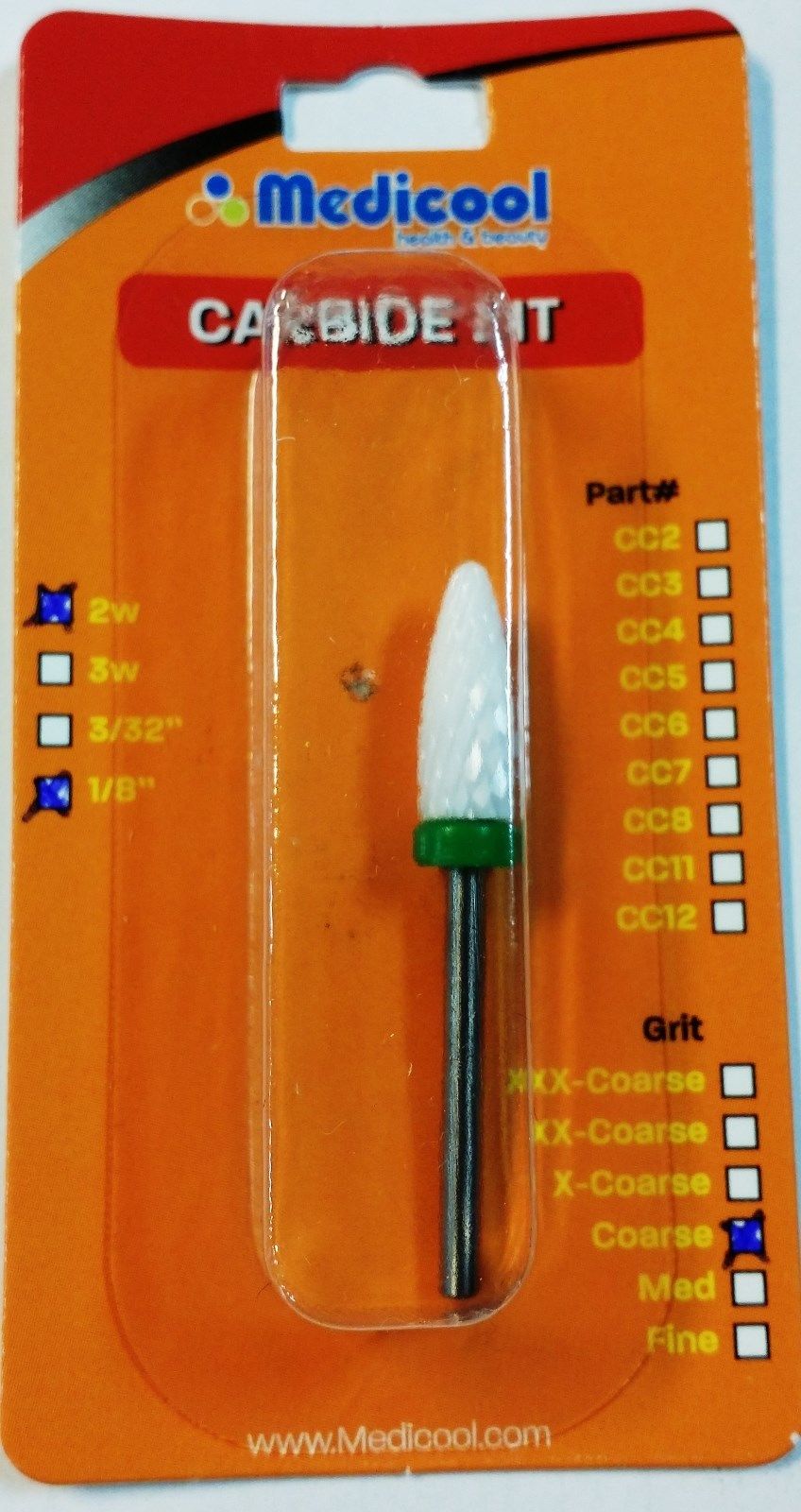 Medicool - Ceramic Drill Bit - Cone Shape (CC18) - Choose your Grit