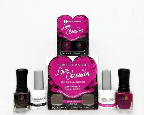 LECHAT Perfect Match Gel & Polish Duo limited- LOVE OBSESSION+FREE Mini Lacquer
