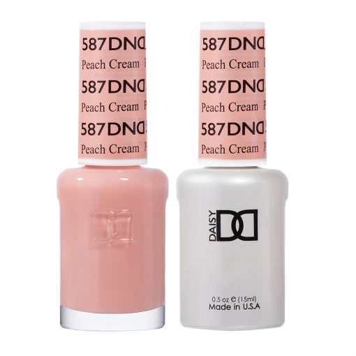 DND Gel Nail Polish Duo 587 - Peach Cream