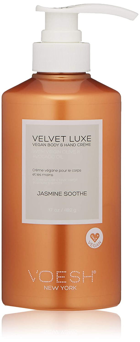 VOESH Velvet Luxe Vegan Body & Hand Creme Lotion - Jasmine Soothe 17oz