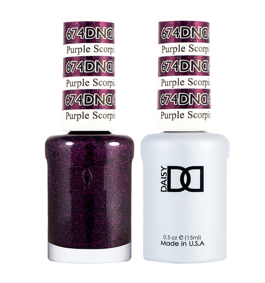 DND Gel Nail Polish Duo 674 - Purple Scorpio