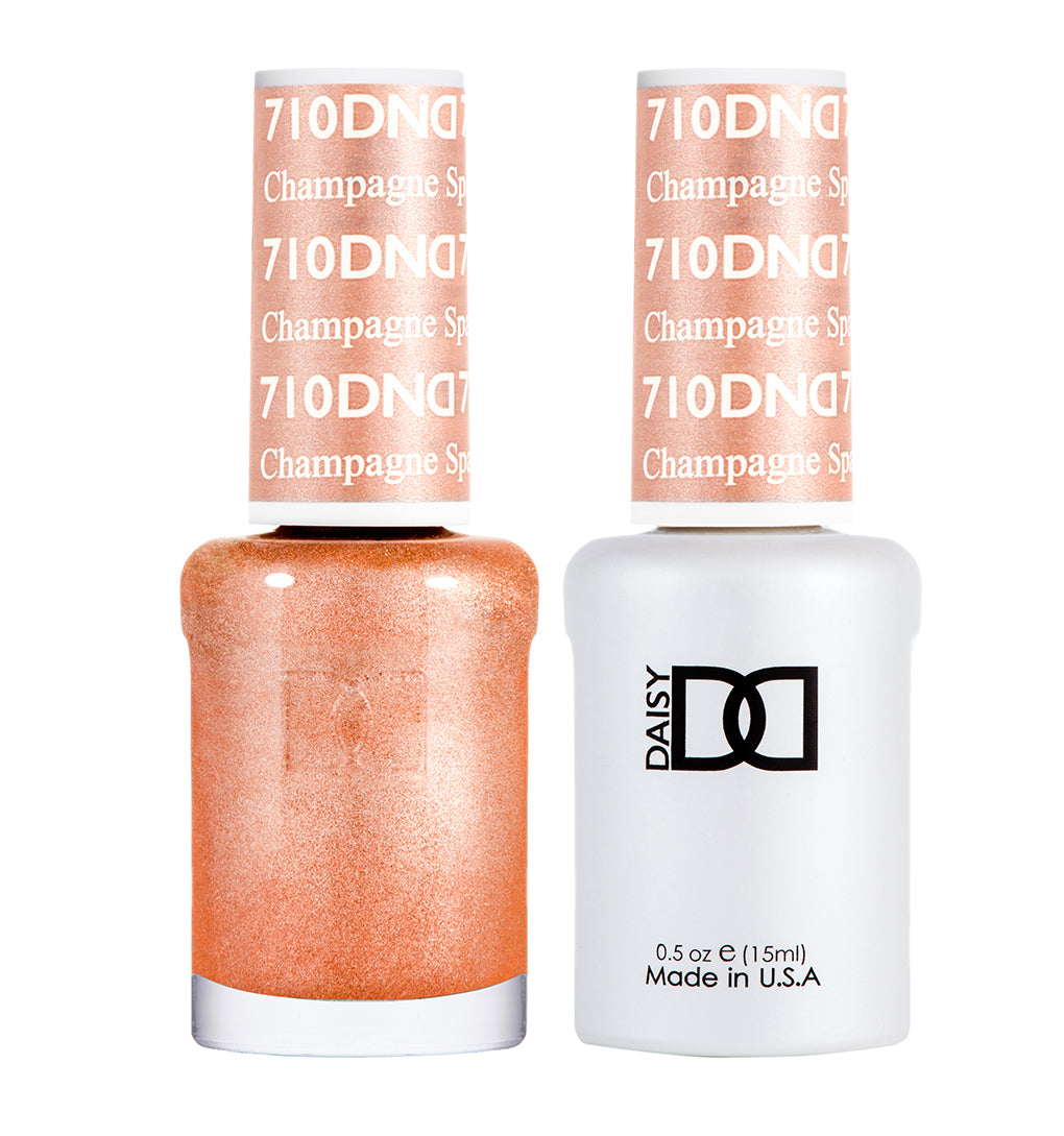 DND Gel Nail Polish Duo 710 - Champagne Sparkles