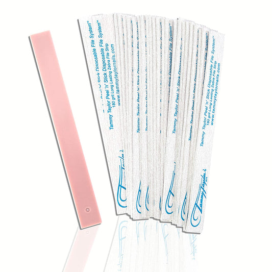 Tammy Taylor Peel 'N' Stick Disposable File - 180 Grit - Pack of 50 count