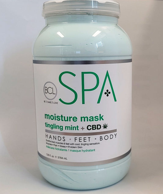 BCL SPA Pedicure Organic Moisture Mask 128oz - tingling mint
