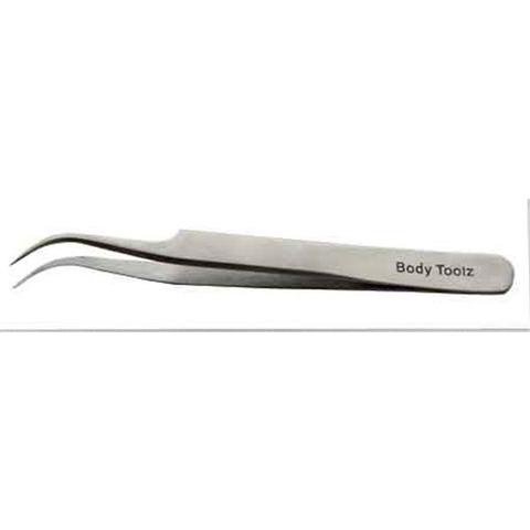 Body Toolz - CS5080 Fine Point Curved Tip Tweezers (Professional Quality)