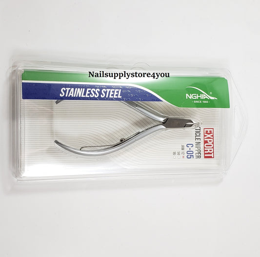Nghia EXPORT-Stainless Steel Cuticle Nipper C-05 (Previously D-04) Jaw #12