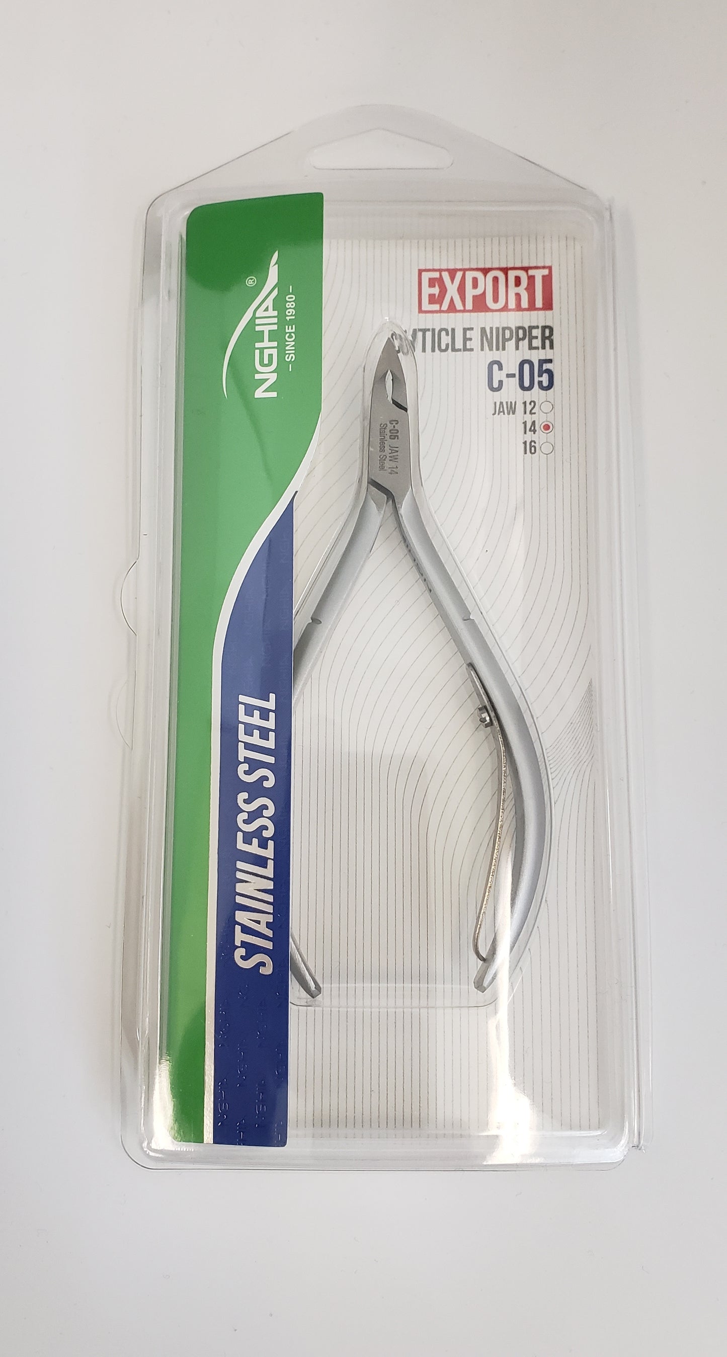 Nghia EXPORT - Stainless Steel Cuticle Nipper C-05 (Previously D-04) - Jaw #14