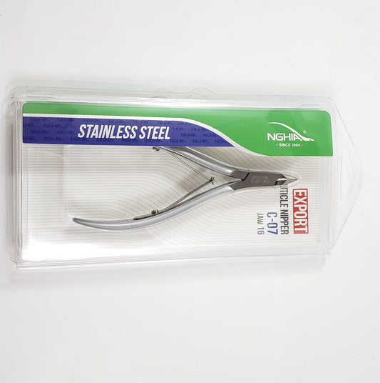 Nghia EXPORT - Professional Stainless Steel Cuticle Nipper (C07 - Jaw #16)