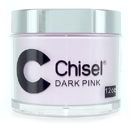 Chisel Nail Art Dipping/Acrylic 2in1 Powder - DARK PINK  Refill size 12oz