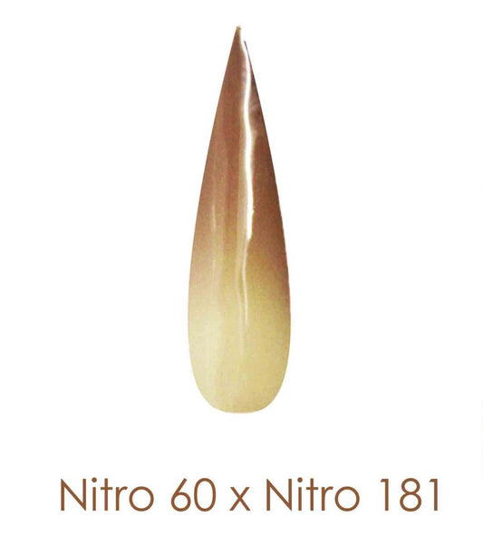 Nitro Dipping Powder - Set of 2 Ombre Colors 2oz/Jar -  CYBER NEBULA (NT060 X 181)